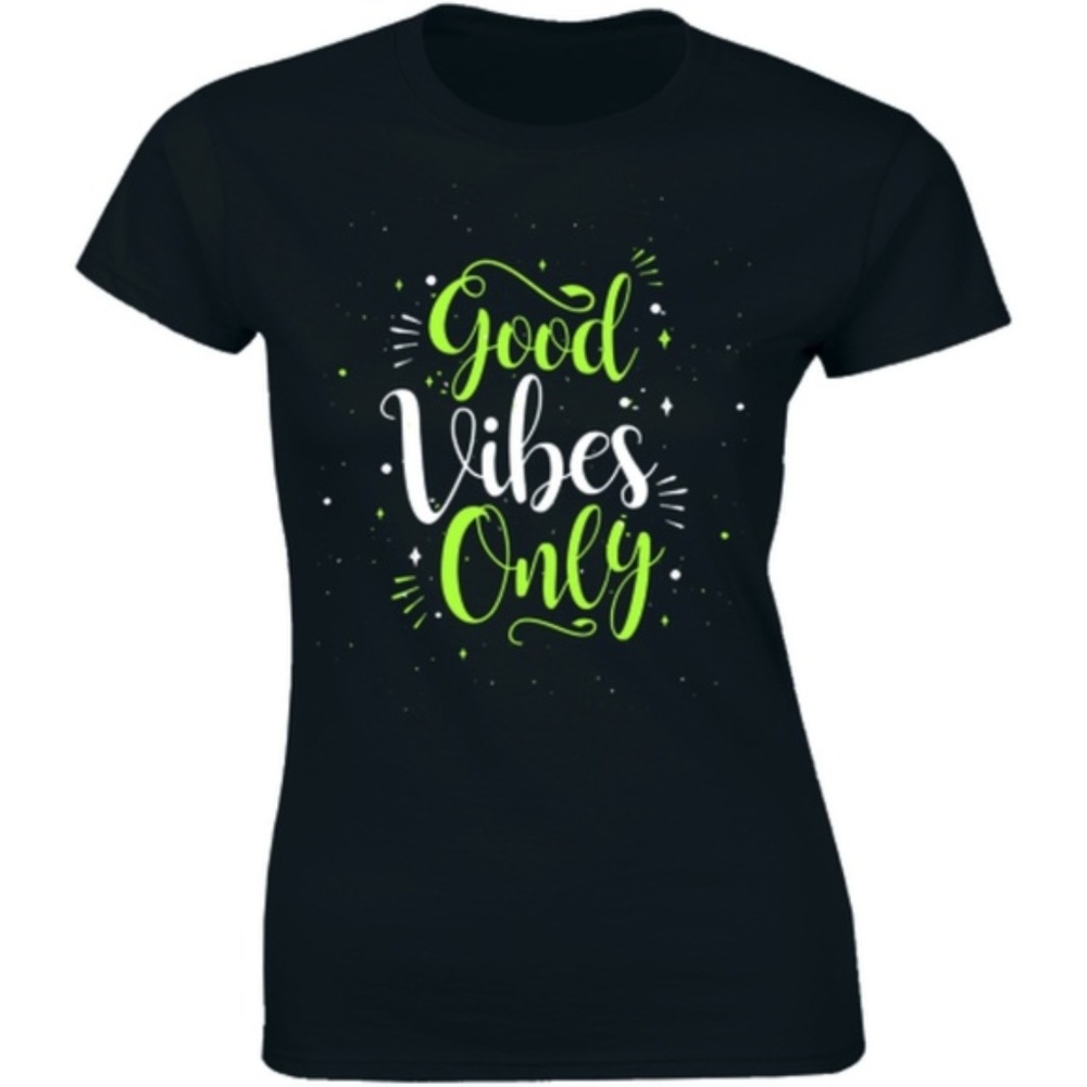 Good Vibes Only Motivational Positive T-shirt Tee